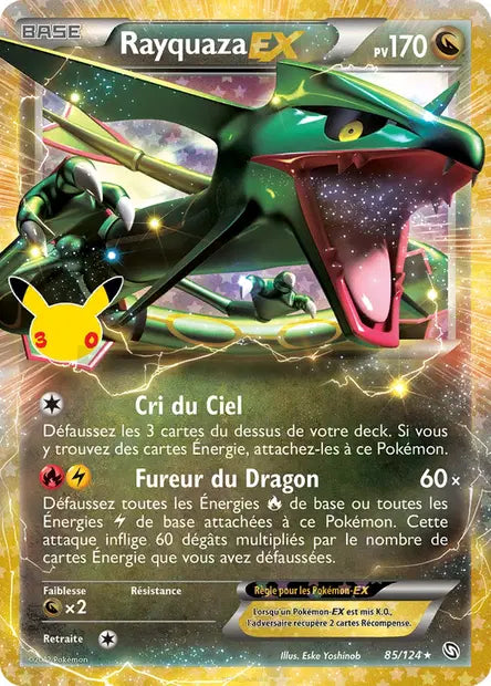 Rayquaza-EX 085/124 30ème anniversaire