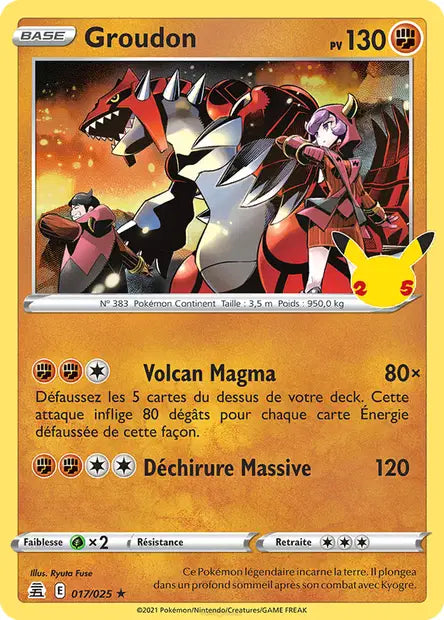 Groudon 017/025 - Célébrations