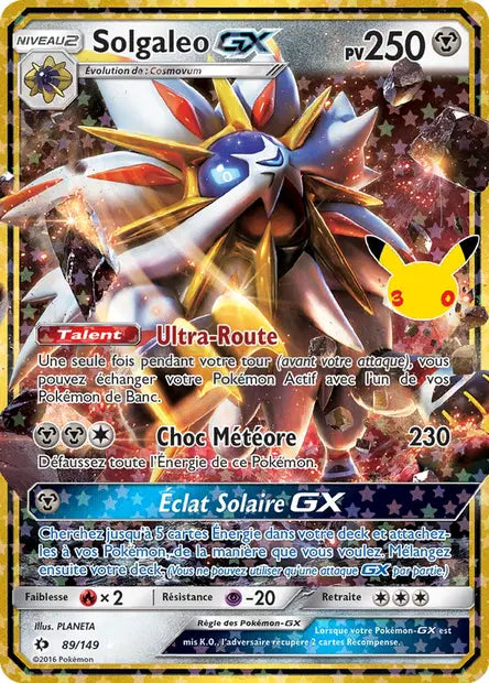 Solgaleo-GX 089/149 30ème anniversaire