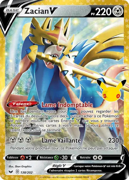 Zacian-V 138/202 30ème anniversaire
