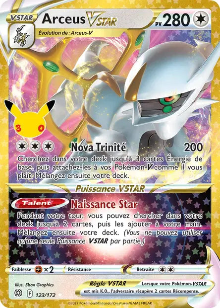 Arceus-VSTAR 123/172 30ème anniversaire
