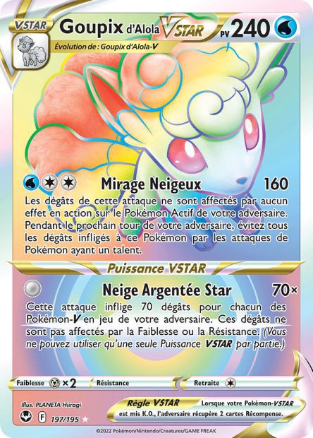 Goupix d'Alola-VSTAR 197/195 - Tempête Argentée