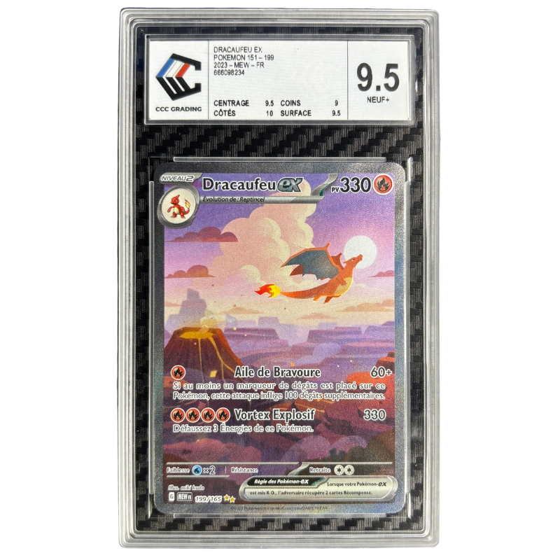 Dracaufeu EX 199/165 CCC 9,5