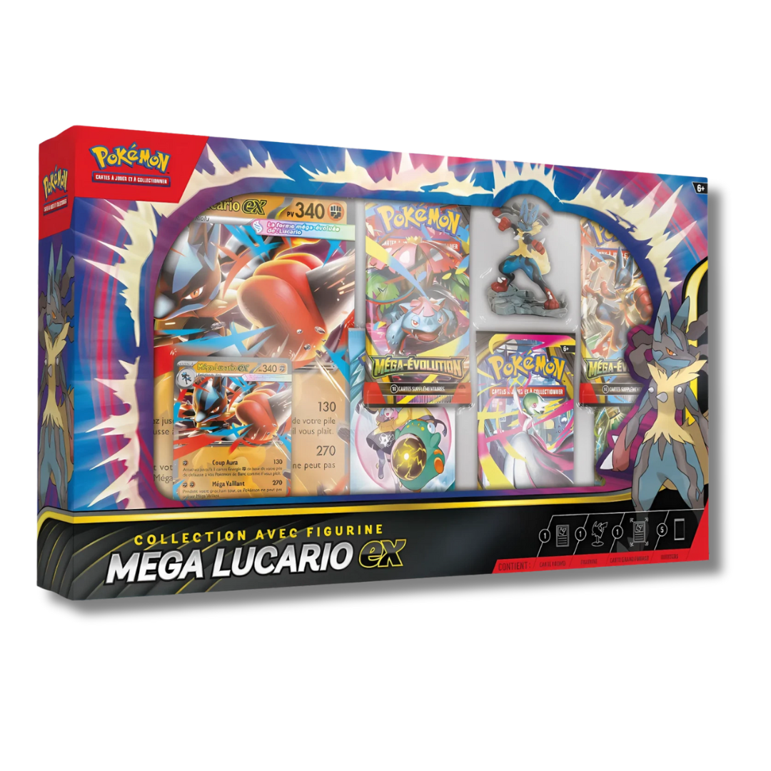 Coffret Pokémon « Collection Figurine » Méga-Lucario EX