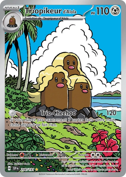 Triopikeur d'Alola 208/191 - Étincelles Déferlantes
