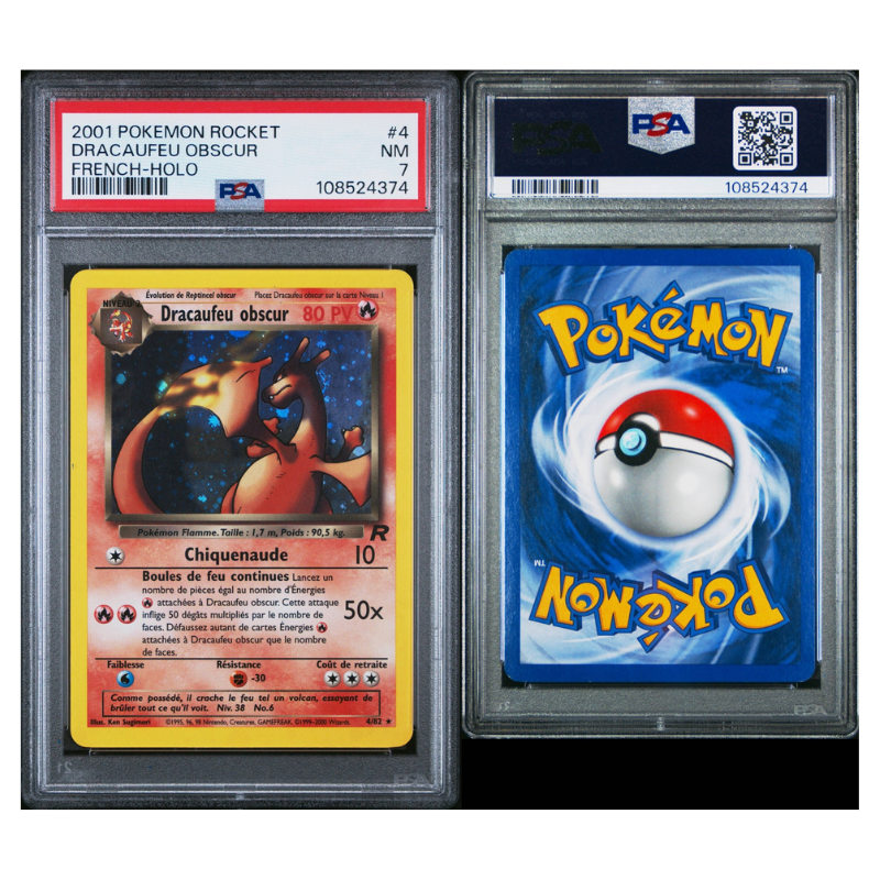 Dracaufeu Obscur 4/82 - PSA 7