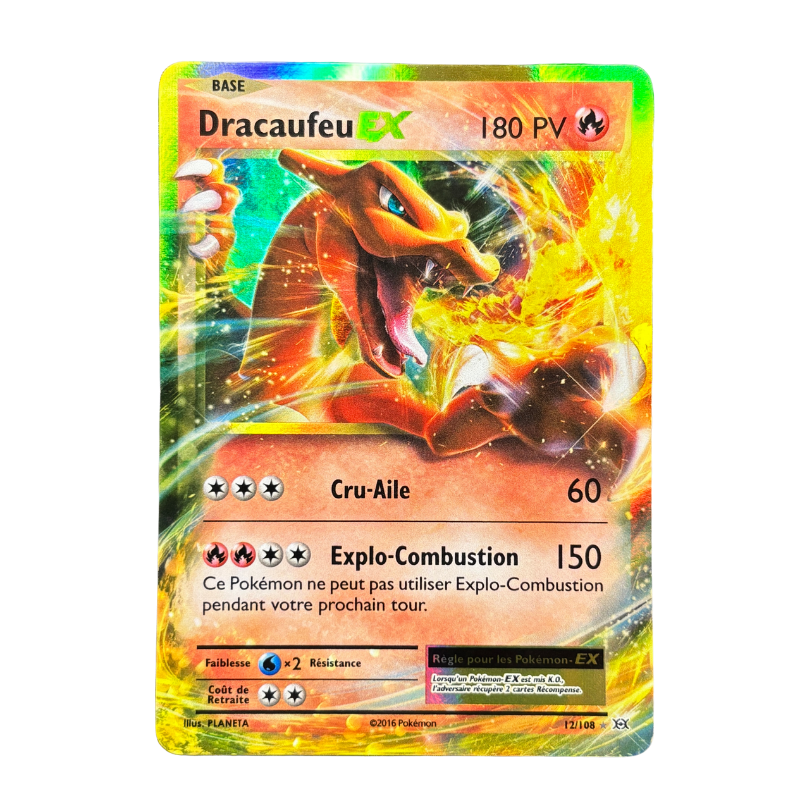 Dracaufeu EX 12/108 - Évolutions