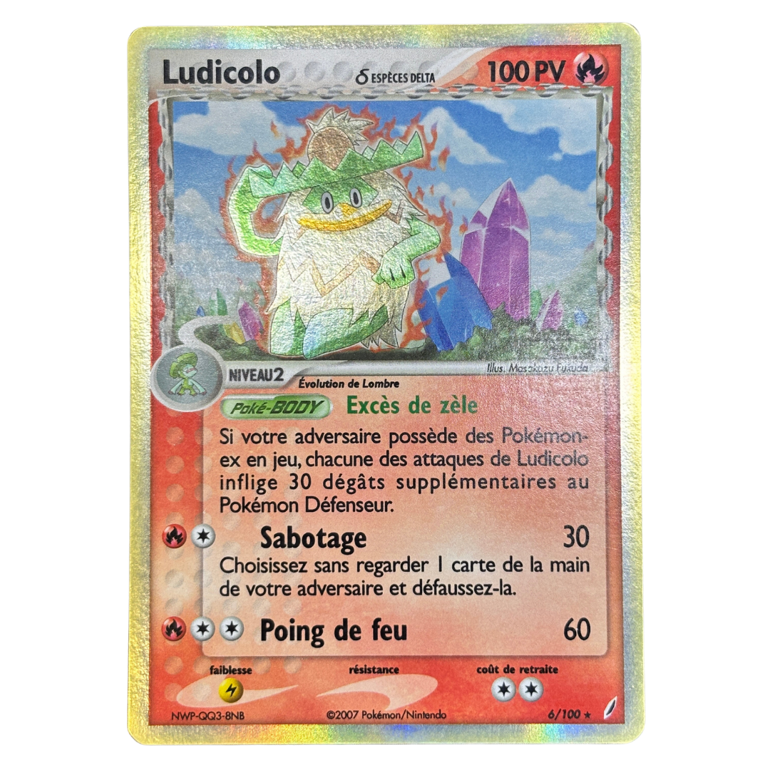Ludicolo 6/100 Gardiens de cristal – EXC+