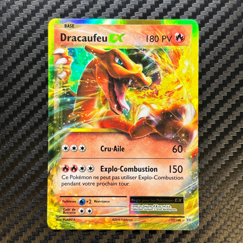 Dracaufeu EX 12/108 - Évolutions