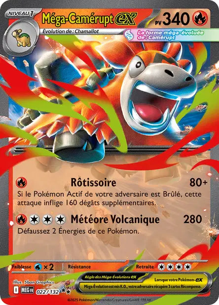 Méga-Camérupt ex 022/132 Méga-évolution
