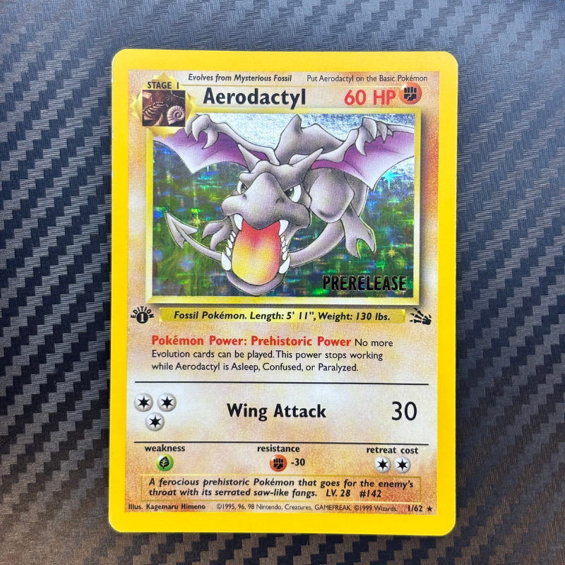 Aerodactyl 1/62 Fossile ( prerelease) - NM