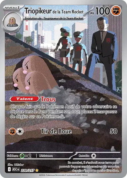 Triopikeur de la Team Rock.. 239/217 Héros Transcendants