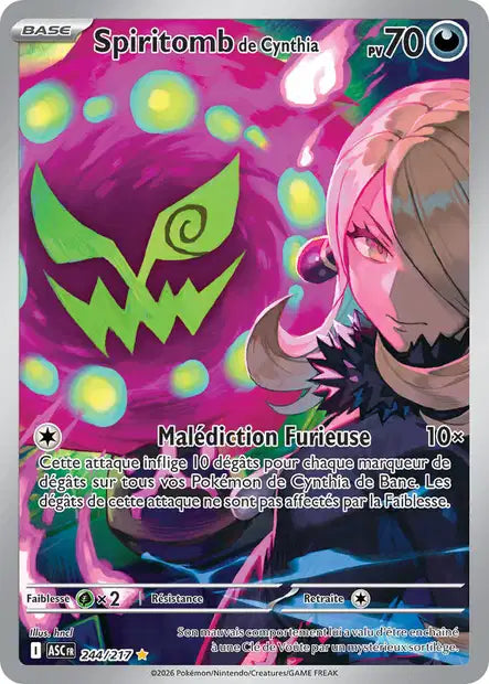 Spiritomb de Cynthia 244/217 Héros Transcendants