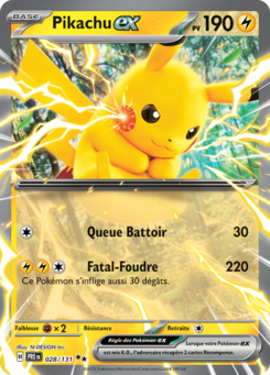 Pikachu-ex 028/131 - Évolutions Prismatiques