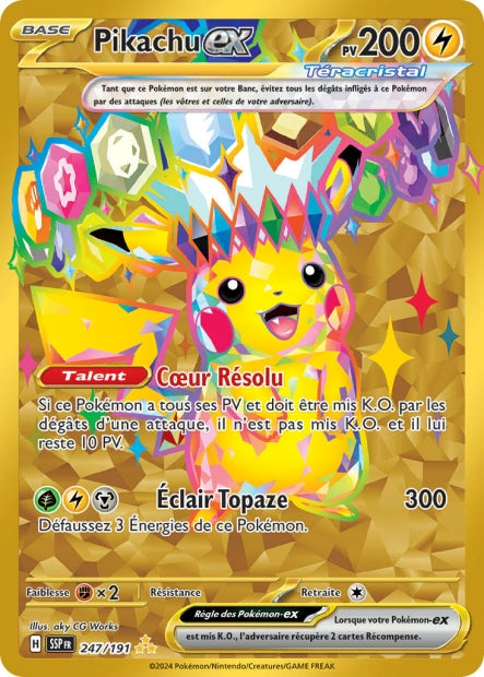 Pikachu ex 247/191 - Étincelles Déferlantes