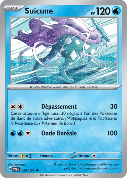 Suicune 024/131 – Pokeball – Evolutions Prismatiques