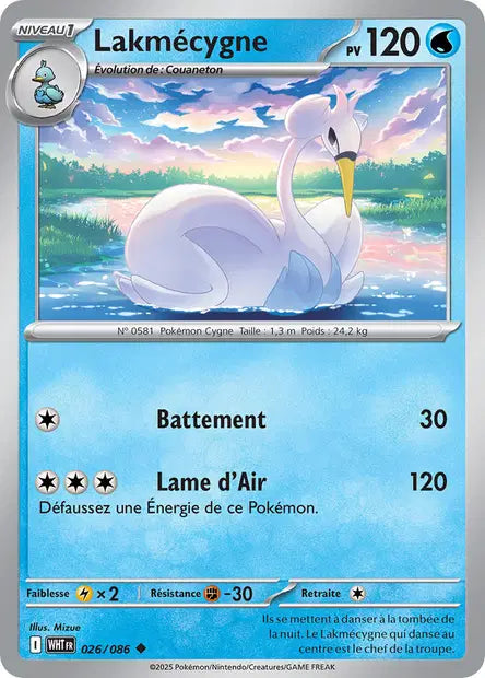 Lakmecygne 026/086 Pokeball - Flamme blanche