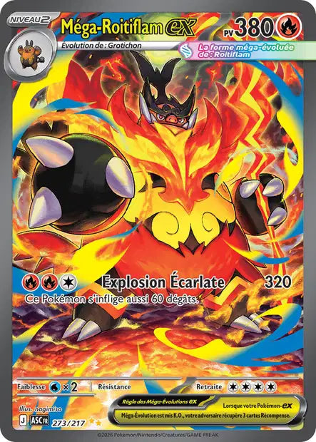 Méga-Roitiflam ex 273/217 Héros Transcendants