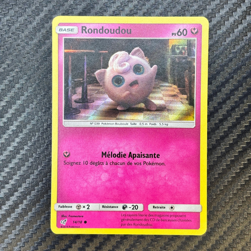 Rondoudou 14/18 - Détective Pikachu -MINT