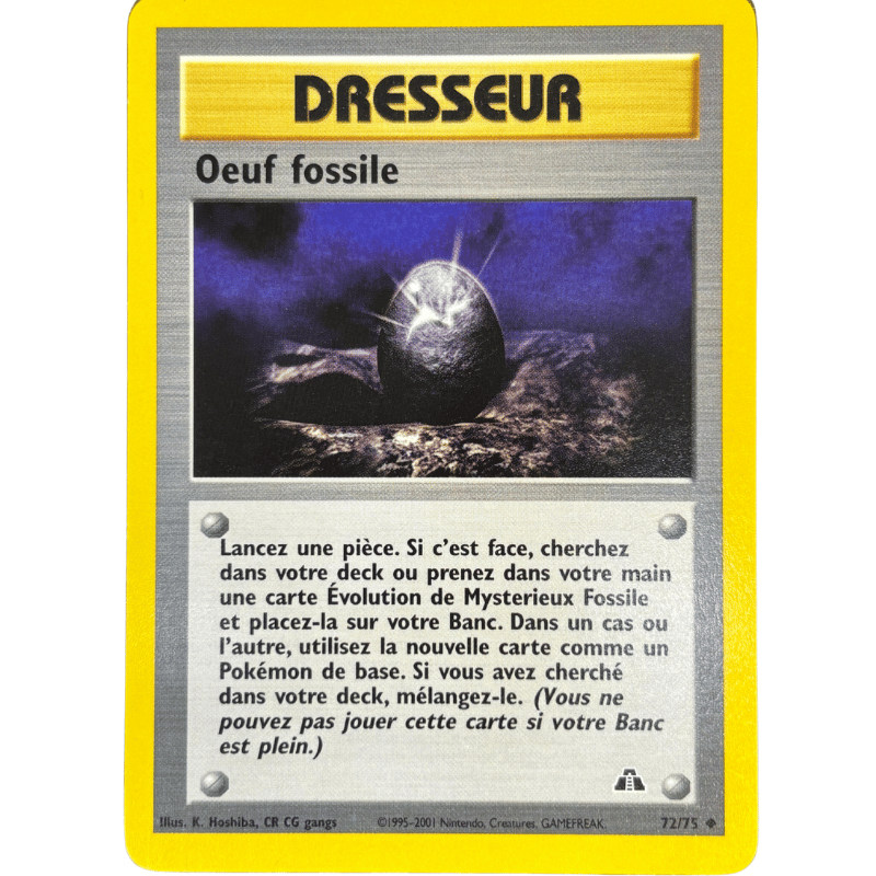 Œuf Fossile 72/75 - Neo Discovery - EXC+