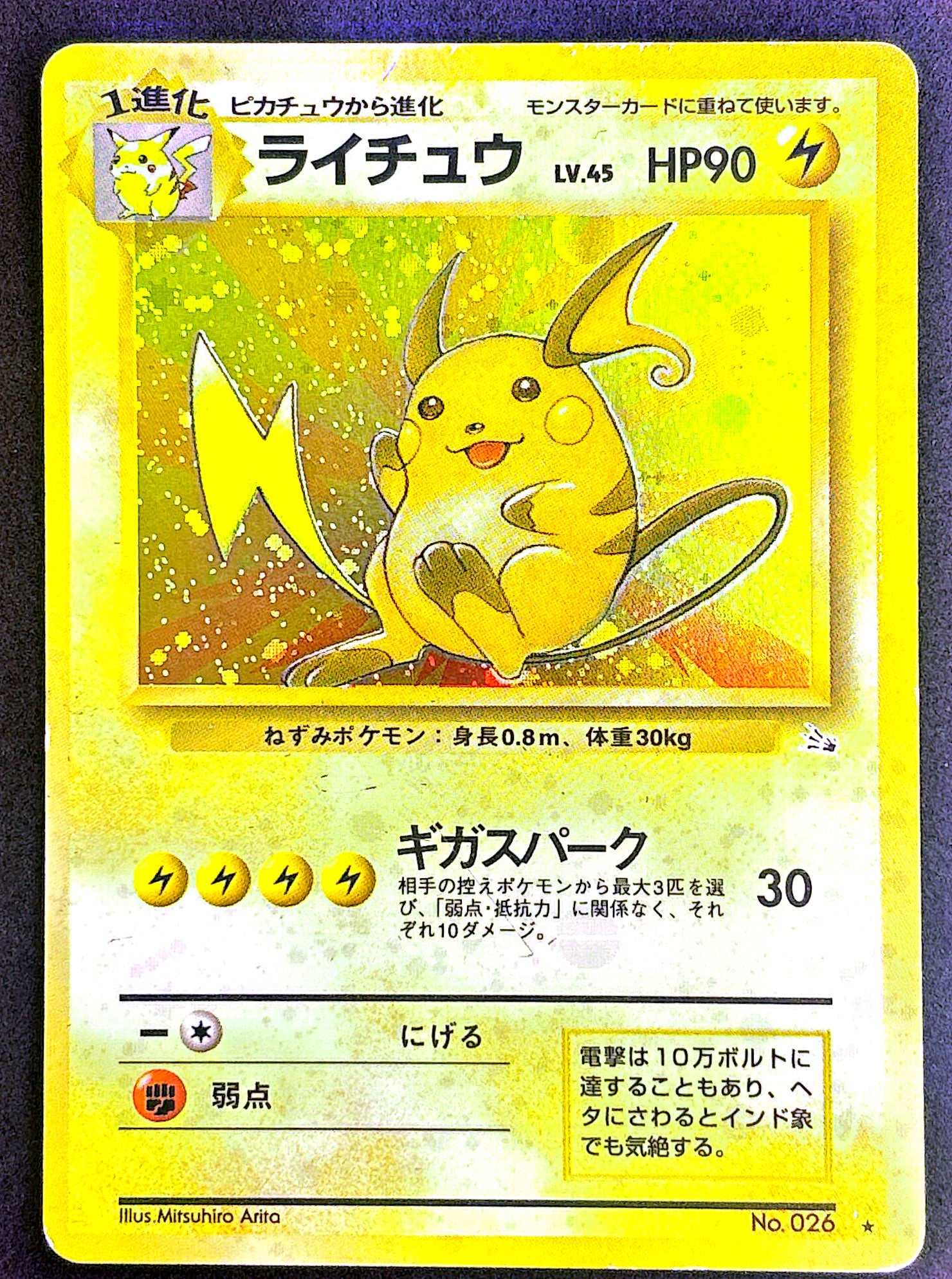 Raichu 026 Mystery of the Fossils |  EXC