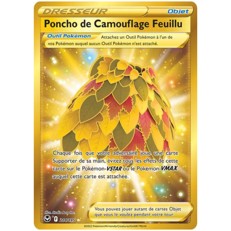 Poncho de Camouflage Feuillu 214/195 - Tempête Argentée