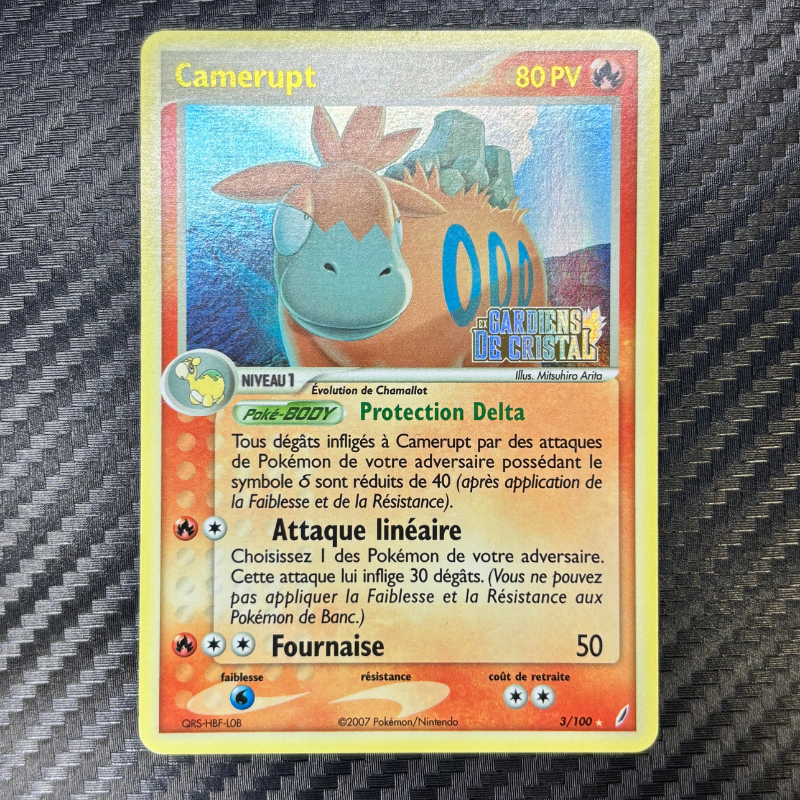 Camerupt 3/100 - Gardiens de Cristal - EXC+