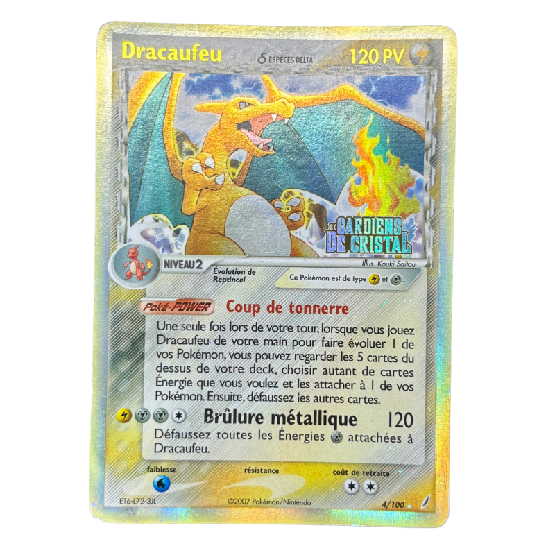 Dracaufeu 4/100 - Gardiens de Cristal