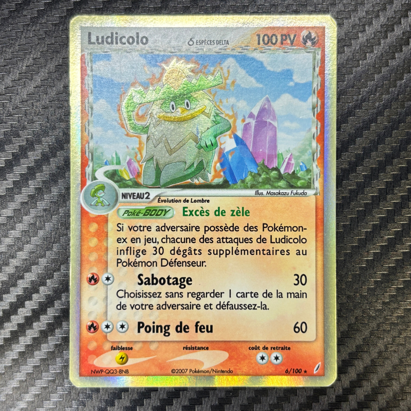 Ludicolo 6/100 - Gardiens de Cristal - EXC