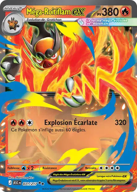 Méga-Roitiflam ex 031/217 Héros Transcendants