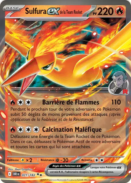 Sulfura ex de la Team Rocket 031/182 - Rivalités Destinées