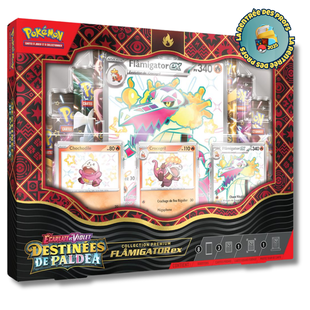 Coffret Destinées de Paldea – Flamigator EX
