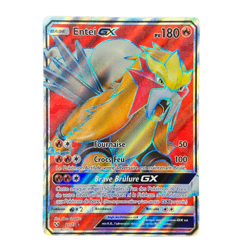 Entei GX 71/73 - Légendes Brillantes - MINT