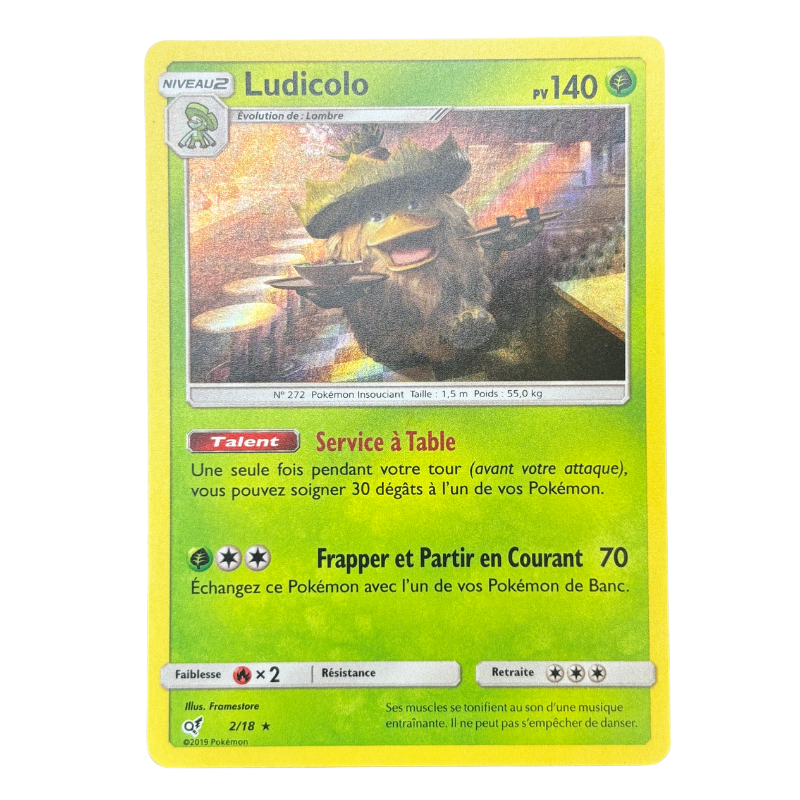 Ludicolo 2/18 - Détective Pikachu- NM