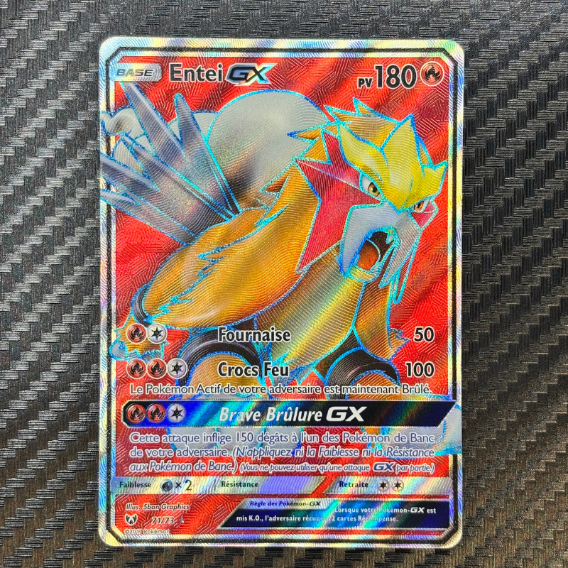 Entei GX 71/73 - Légendes Brillantes - MINT