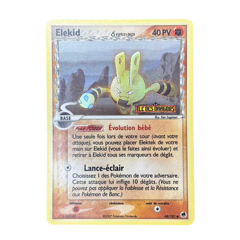 Elekid 48/101 - Ile des Dragons (1) - EXC