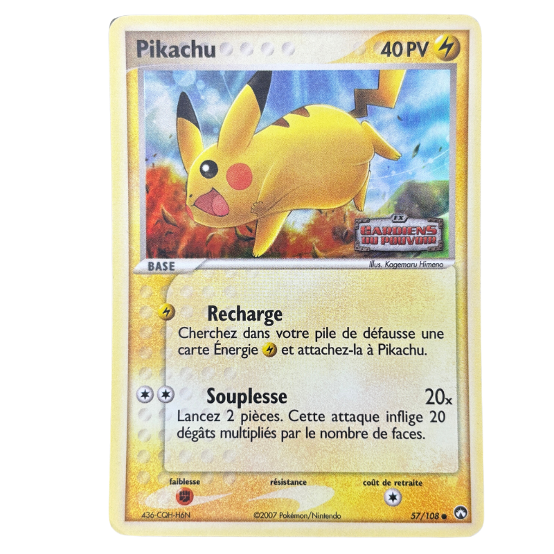 Pikachu 57/108 - Gardiens du Pouvoir - EXC+