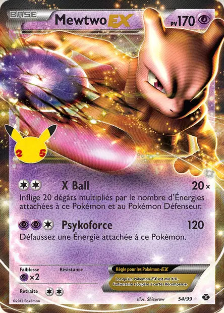 Mewtwo-EX 54/99 - Célébrations
