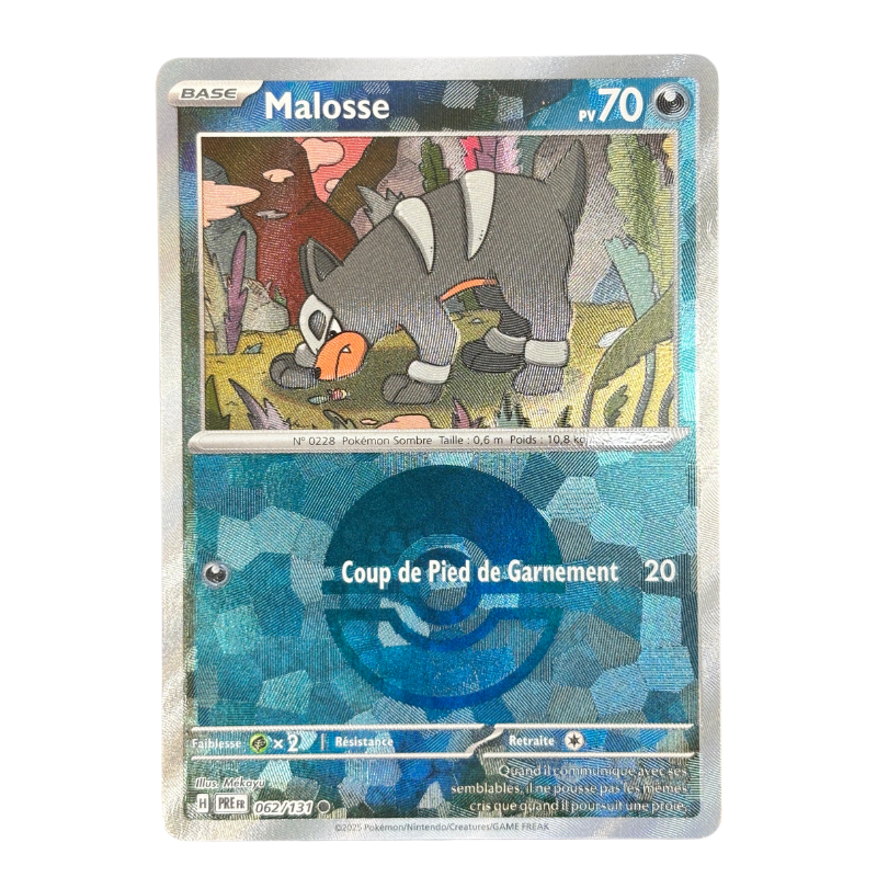 Malosse 062/131 - Pokeball Évolution Prismatique