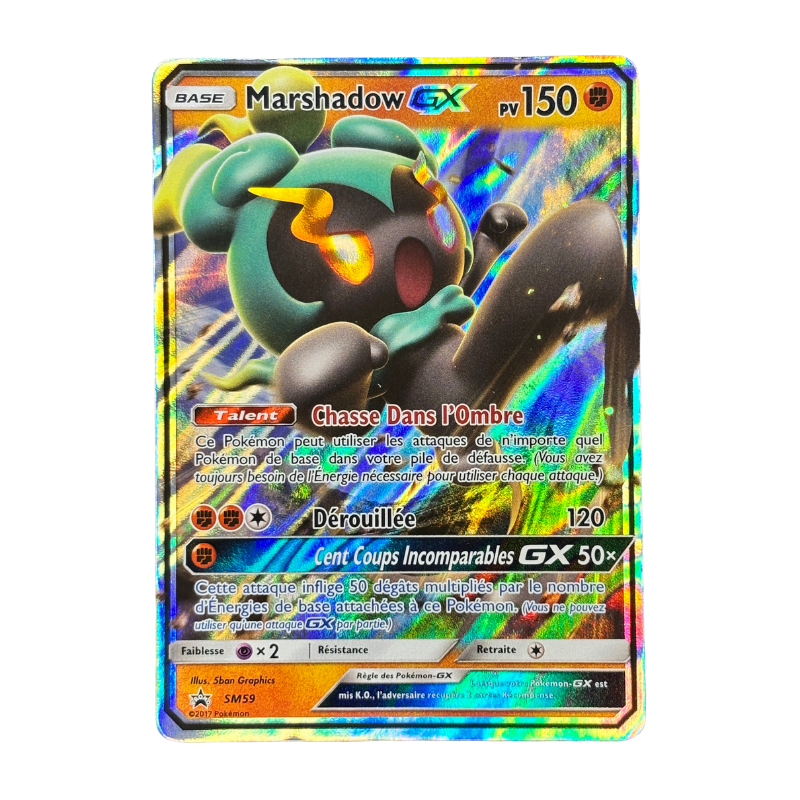 pokemon card marshadow gx Marshadow GX SM59 - Promo Soleil & Lune