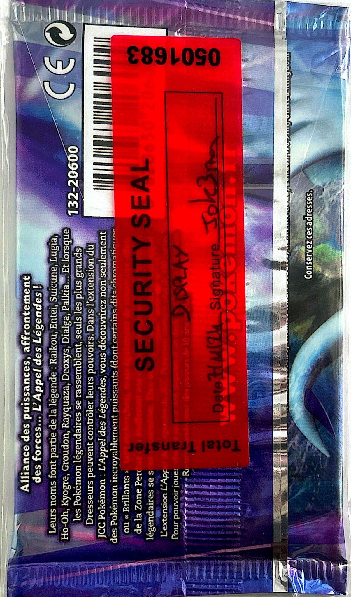 Booster Appel des légends Lugia *