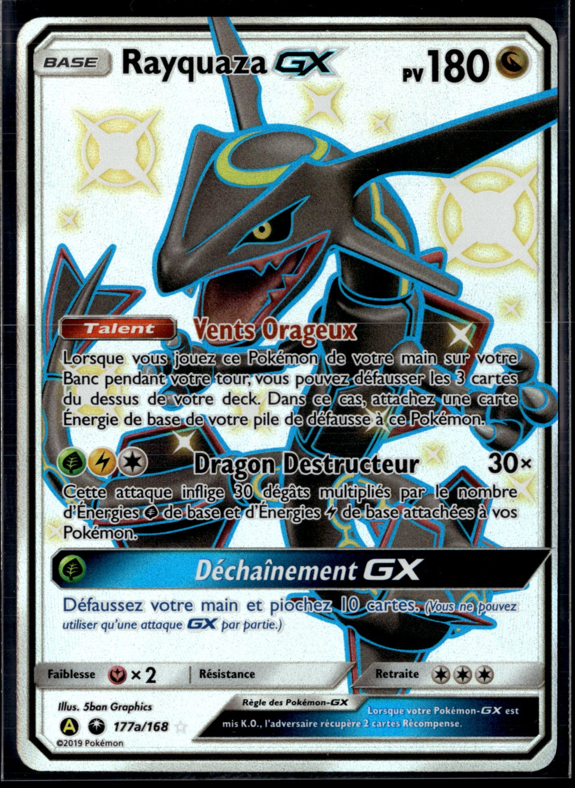 Rayquaza GX 160 Tempête Céleste NM