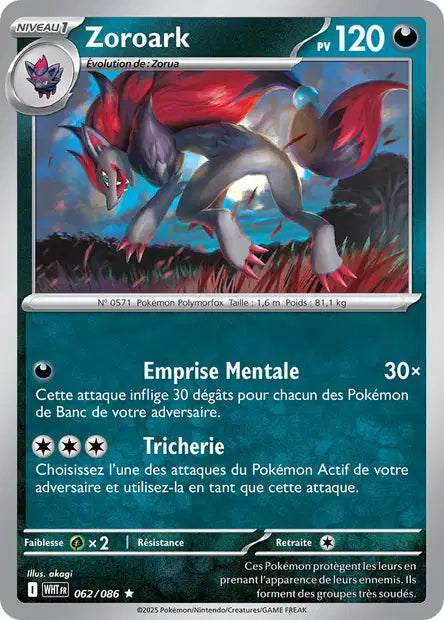 Zoroark 62/86 Flamme blanche – Pokeball