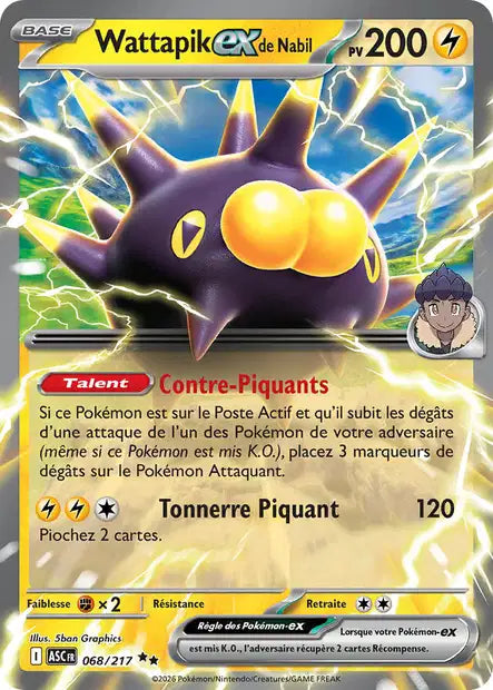Wattapik ex de Nabil 068/217 Héros Transcendants