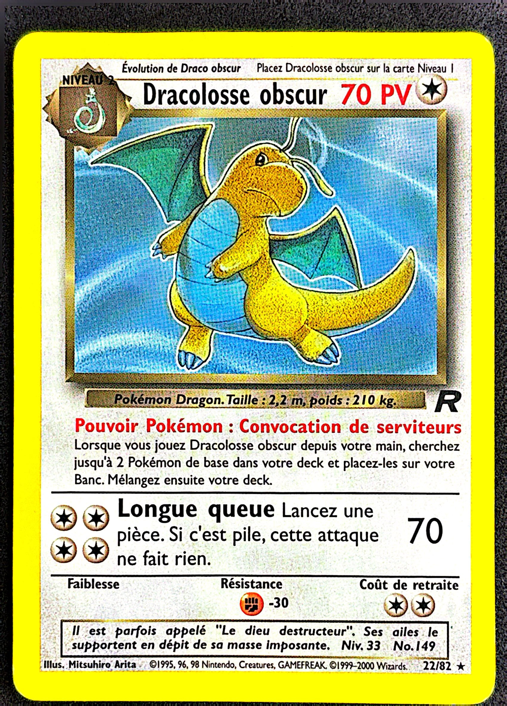 Dracolosse obscur 22/82 Team Rocket | EXC