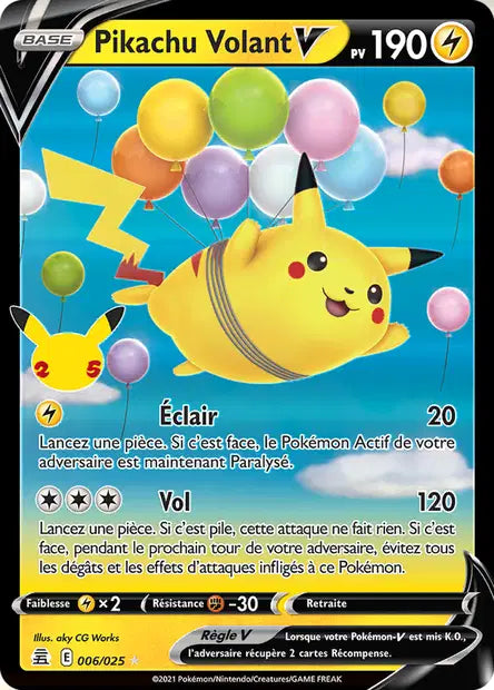 Pikachu Volant-V 006/025 - Célébrations