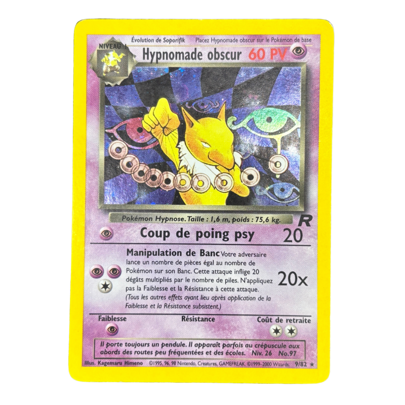 Hypnomade obscur 9/82 - Team Rocket - EXC