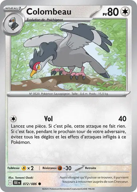 Colombeau 072/086 Foudre Noire – Pokeball