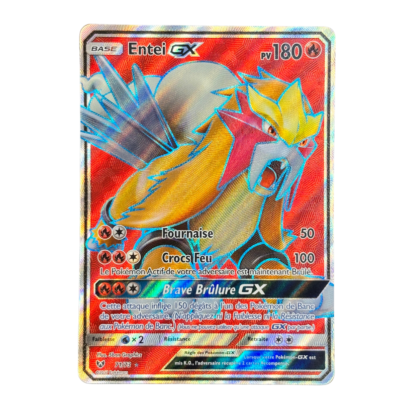 Entei GX 71/73 Légendes brillantes – MINT