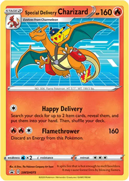 Special Delivery Charizard SWSH075 - Promo SWSH